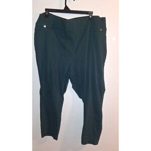 Maurices Green Taper Pull-on Pants Sz 22W
